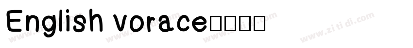English vorace字体转换